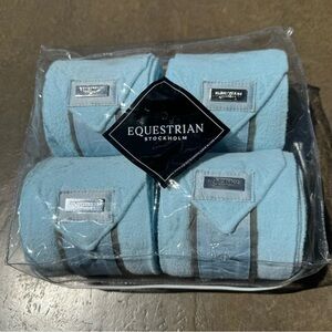 Equestrian Stockholm Ice Blue Polo Wraps Bandages
